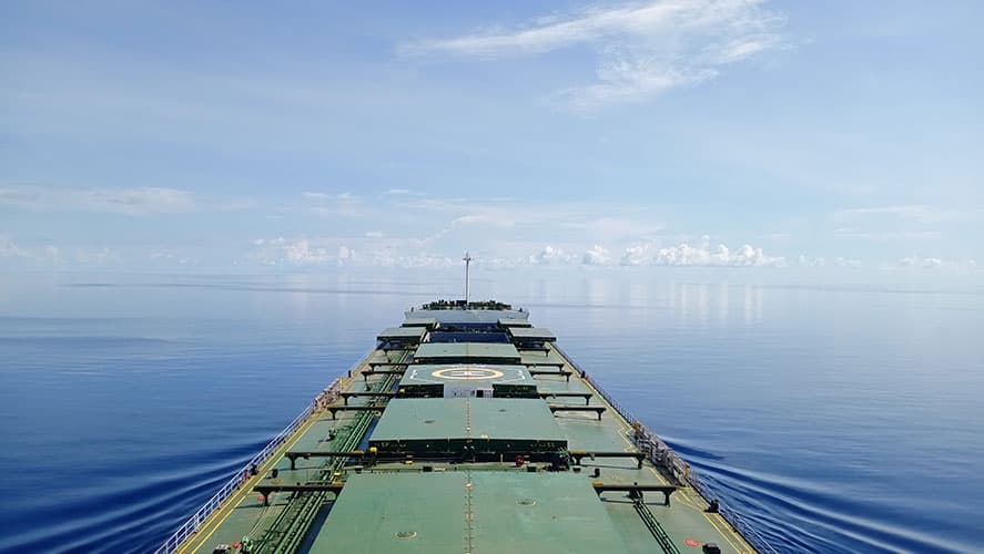 Crew on ship deck